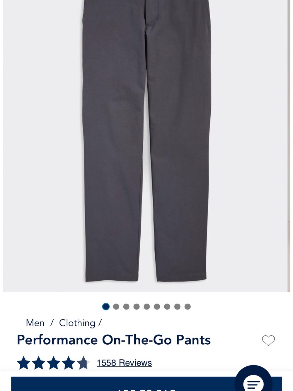 Vineyard Vines Performance On-The-Go Men’s Pants — Dark Gray
